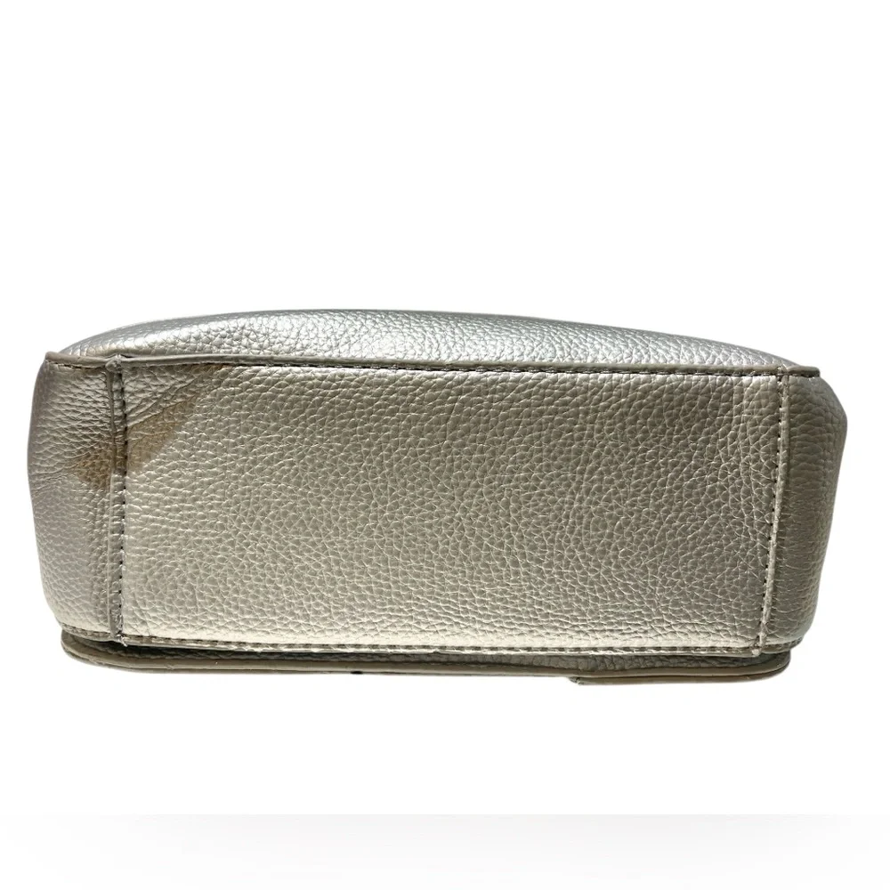 SILVER STUDDED FAUX LEATHER NOVELTY JACKET CROSSBODY BAG